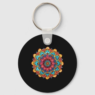Mandala Lotus Boho Yoga Meditation  Schlüsselanhänger