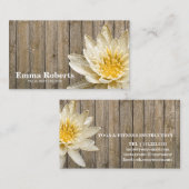 MANDALA LOTUS HOLZINSTRUCTOR B VISITENKARTE (Vorne/Hinten)