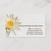 MANDALA LOTUS HOLZINSTRUCTOR B VISITENKARTE (Rückseite)