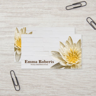 MANDALA LOTUS HOLZINSTRUCTOR B VISITENKARTE