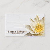 MANDALA LOTUS HOLZINSTRUCTOR B VISITENKARTE (Vorderseite)