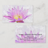 MANDALA LOTUS KUNDIERTER YOGA INSTRUCTOR VISITENKARTE (Vorne/Hinten)