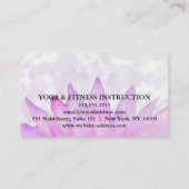 MANDALA LOTUS KUNDIERTER YOGA INSTRUCTOR VISITENKARTE (Rückseite)