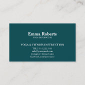 MANDALA LOTUS KUNDIERTER YOGA INSTRUCTOR VISITENKARTE (Rückseite)