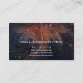 MANDALA LOTUS KUNDIERTER YOGA INSTRUCTOR VISITENKARTE (Rückseite)