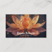 MANDALA LOTUS KUNDIERTER YOGA INSTRUCTOR VISITENKARTE (Vorderseite)