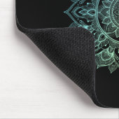 Mandala-Lotus-Zen-Kunst-Boho-Buddha-Botanik-Sukkul Mousepad (Ecke)