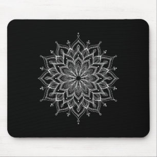 Mandala Lotus Zen Kunst Boho Buddha Botanisch Sukk Mousepad