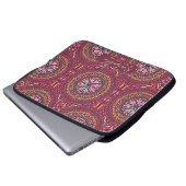 Mandala Magenta Laptopschutzhülle (Vorne Knopf)