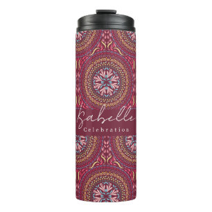 Mandala Magenta Thermosbecher