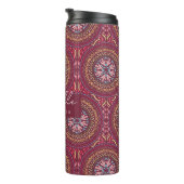 Mandala Magenta Thermosbecher (Nach rechts gedreht)