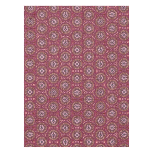 Mandala Magenta Tischdecke (Vorderseite)