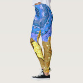 Mandala Magic Blue & Gold Leggings (Links)