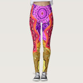 Mandala Magic Fire Power Leggings (Vorderseite)