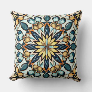 Mandala Magic Mosaic Throw Kissen
