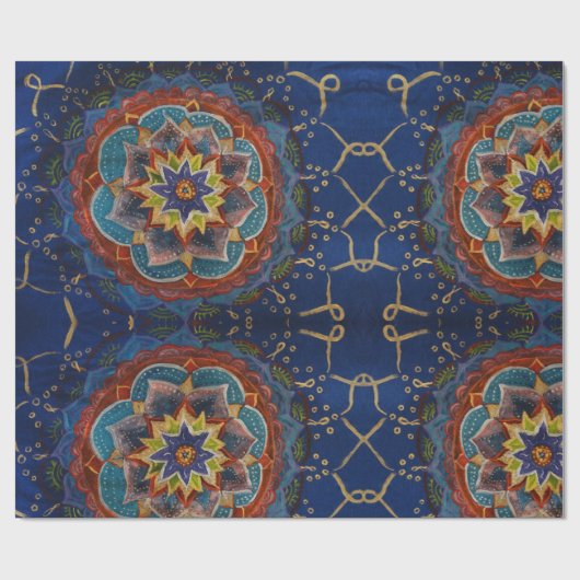 Mandala-Magie-Packpapier Geschenkpapier (Flach)