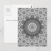 Mandala Magie vertikale Postkarte (Vorne/Hinten)