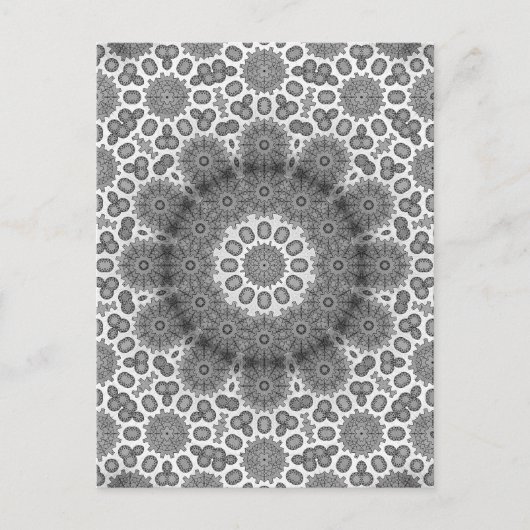 Mandala Magie vertikale Postkarte (Vorderseite)