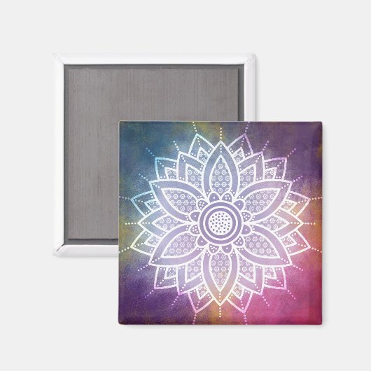 Mandala Magnet (Vorderseite/Rückseite)