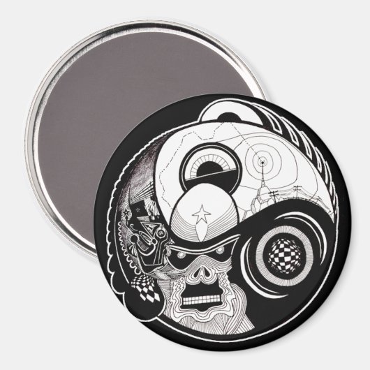 Mandala Magnet (Vorderseite/Rückseite)