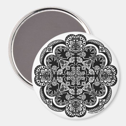 Mandala Magnet (Vorderseite/Rückseite)