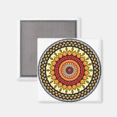 Mandala Magnet (Vorderseite/Rückseite)