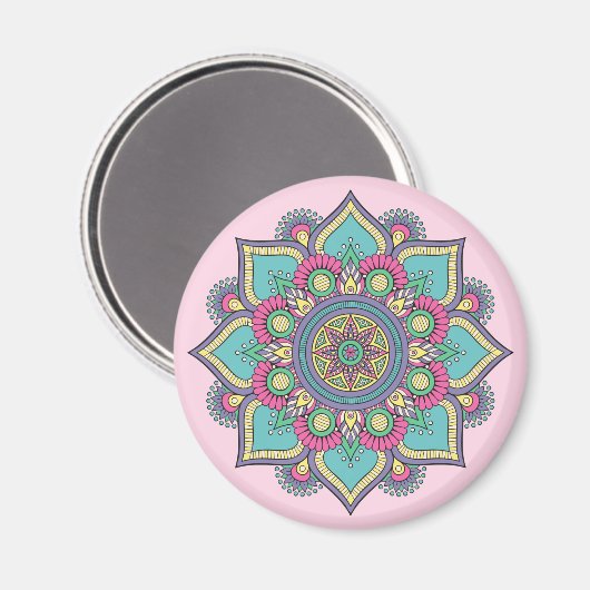 Mandala Magnet (Vorderseite/Rückseite)
