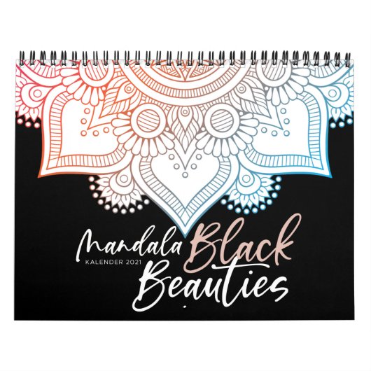Mandala Malbuch für Erwachsene - Black Beauties Kalender (Titelbild)