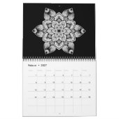 Mandala Malbuch für Erwachsene - Black Beauties Kalender (Feb 2027)