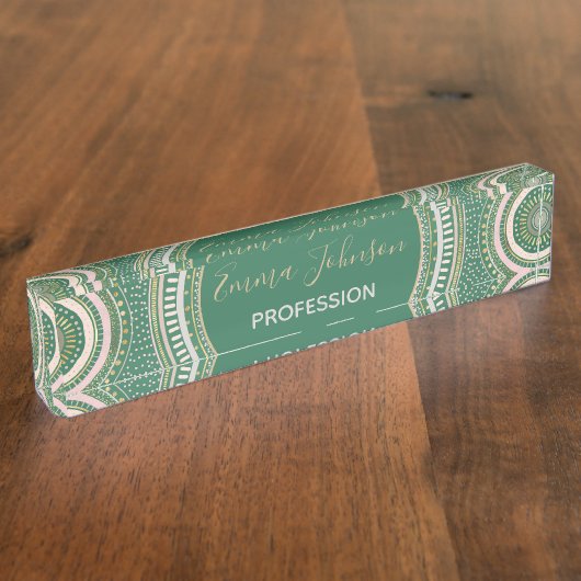 Mandala Mandala Namensplakette (Seite)