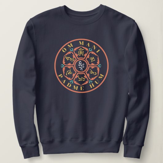 Mandala Mantra Sweatshirt (Design vorne)