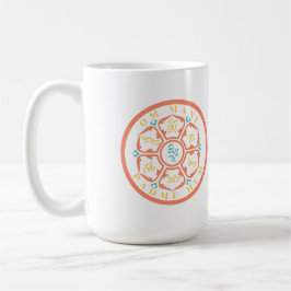 Mandala Mantra Zwei-Tonen-Kaffee-Tasse Kaffeetasse