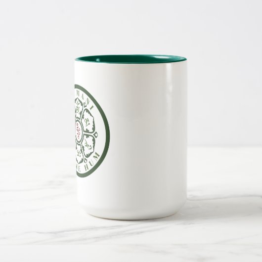 Mandala Mantra Zwei-Tonen-Kaffee-Tasse Zweifarbige Tasse (Mittel)