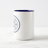 Mandala Mantra Zweifarbige Tasse (Mittel)