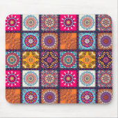 Mandala marokkanisch, farbenfroh, ethnisch mousepad (Vorne)