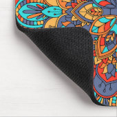 Mandala marokkanisch, farbenfroh, ethnisch mousepad (Ecke)