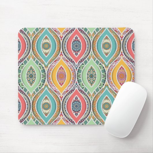 Mandala marokkanisch, farbenfroh, ethnisch mousepad (Mit Mouse)