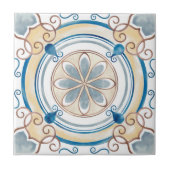 Mandala/Marokkanisches Flachmuster Fliese (Vorderseite)