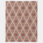 Mandala/Marokkanisches Fliesenmuster Fleece Blanke (Vorderseite)