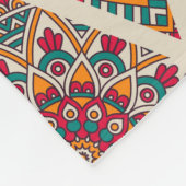 Mandala/Marokkanisches Fliesenmuster Fleece Blanke (Ecke)