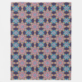 Mandala/Marokkanisches Fliesenmuster Fleece Blanke (Vorderseite)
