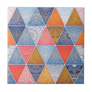 Mandala/Marokkanisches Fliesenmuster  Fliese