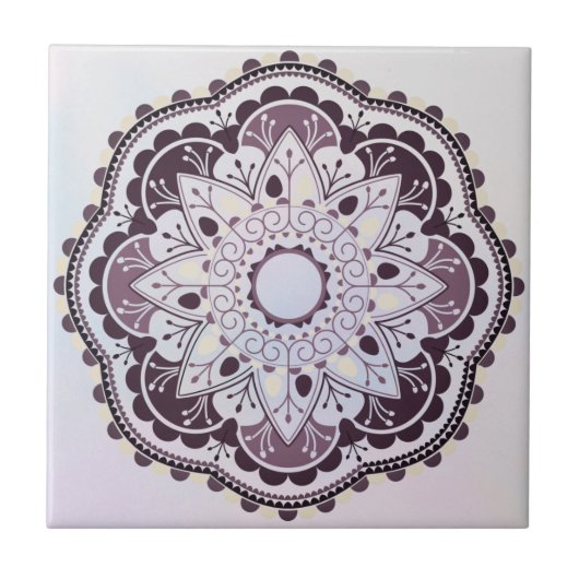 Mandala/Marokkanisches Muster Fliese (Vorderseite)