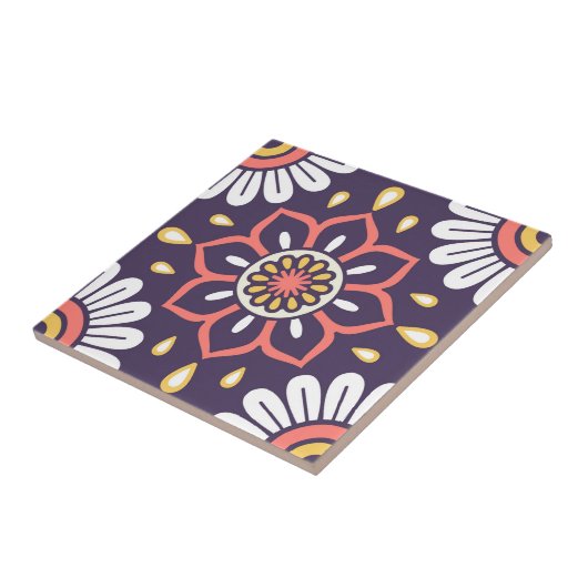 Mandala/Marokkanisches Muster Fliese (Seite)