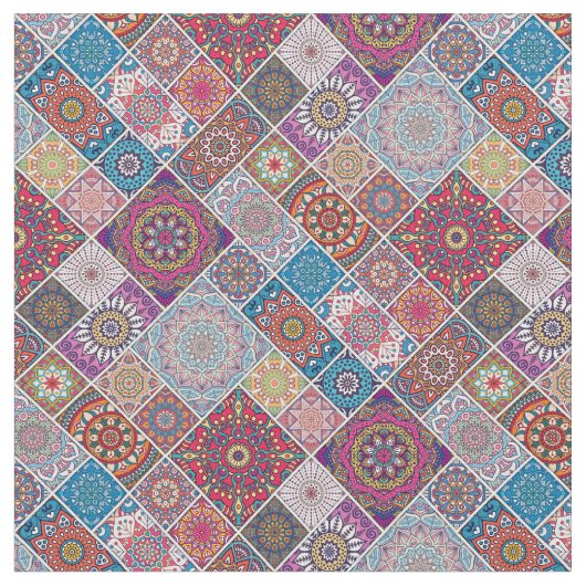 Mandala/Marokkanisches Muster Stoff (Nahaufnahme)