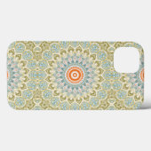 Mandala Medallion in Green, Blue und Orange Case-Mate iPhone Hülle (Rückseite (Horizontal))