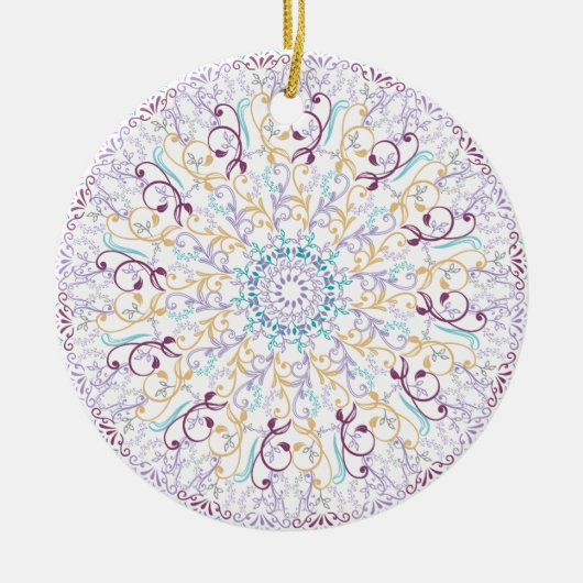 Mandala medioral keramik ornament (Vorne)