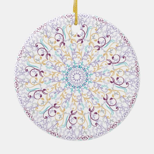 Mandala medioral keramik ornament (Hinten)