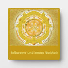 Mandala-Meditationsplatte, klein I-M Gold