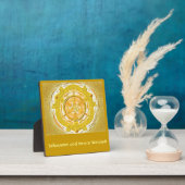 Mandala-Meditationsplatte, klein I-M Gold Fotoplatte (InSitu)